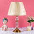 Berlin Contemporary Stainless Steel Crystal Lamp with Shade